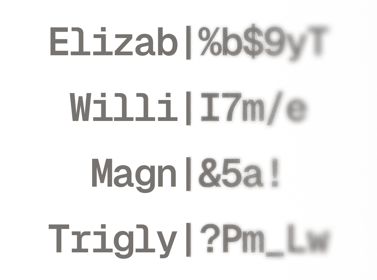 Encrypted text graphic